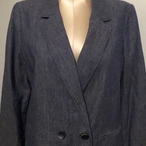 NWOT Talbots 10, Blue soft denim coat